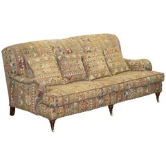 Original Derwent Made in England Howard Model Kilim Style Three-Seat Sofa