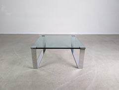 Diseño original Couchtisch Draenert klassik Glas Chrom moderno