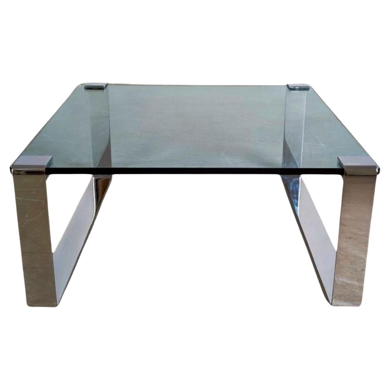 Diseño original Couchtisch Draenert klassik Glas Chrom moderno en venta