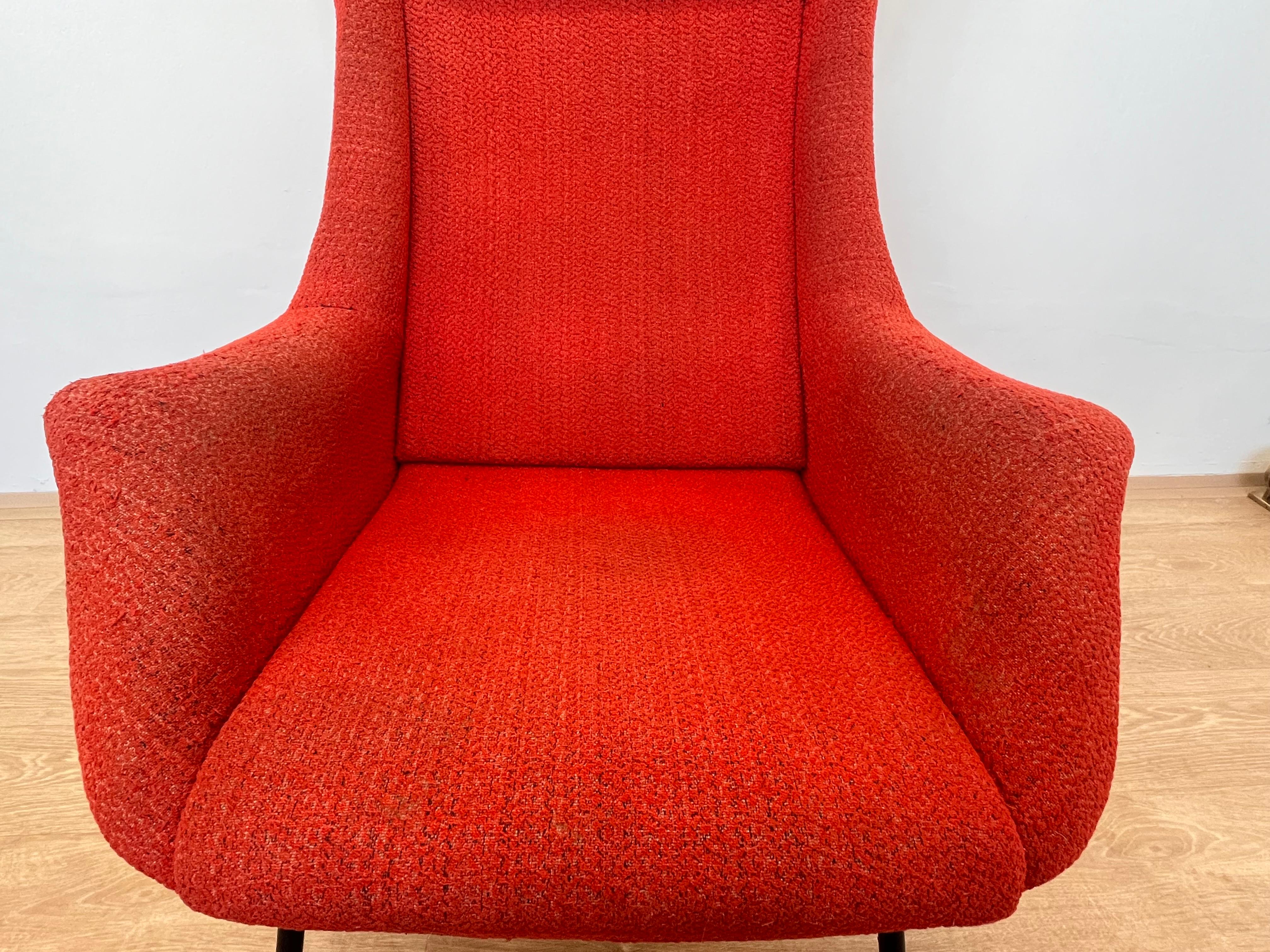 Czech Original Design Fiberglass Wing Chair by Miroslav Navratil, 1970s For Sale
