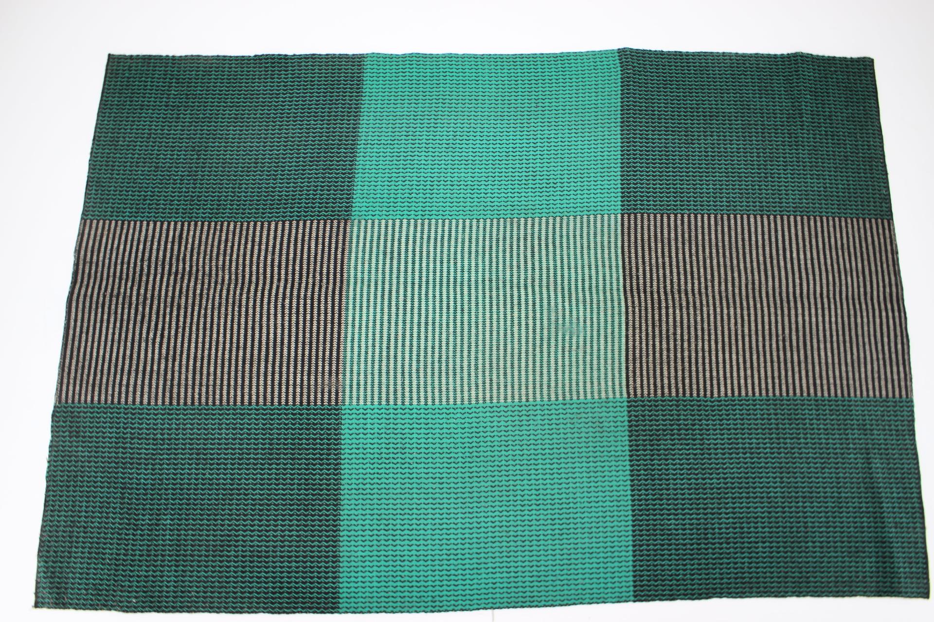 Mid-Century Modern Original Design Geometric Carpet by Antonín Kybal, circa 1940s