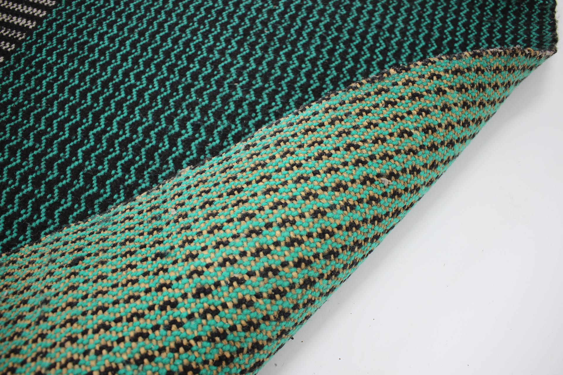 Wool Original Design Geometric Carpet by Antonín Kybal, circa 1940s