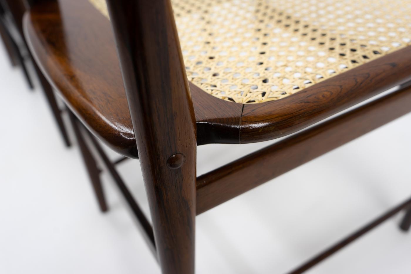 Original Design Sergio Rodrigues, Lucio Chairs for OCA Brazil, 1950s For Sale 13