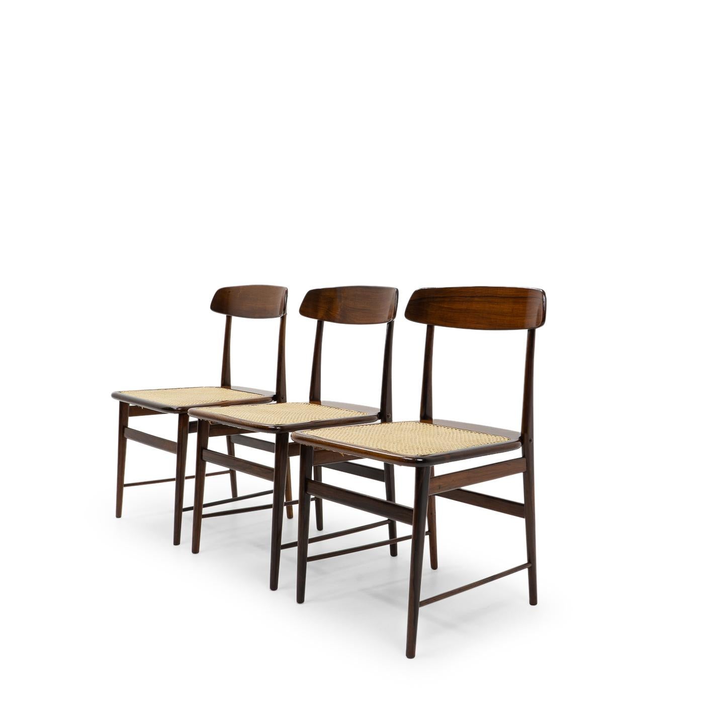 Mid-Century Modern Original Design Sergio Rodrigues, Lucio Chairs for OCA Brazil, 1950s For Sale