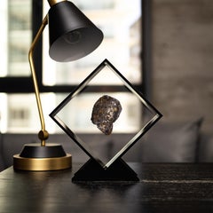 Original Design, Seymchan with Olivine Meteorite in a Black Acrylic Display