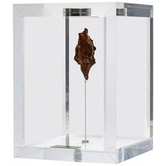 Original Design, Space Box, Egyptian Gebel Kamil Meteorite in Acrylic Box