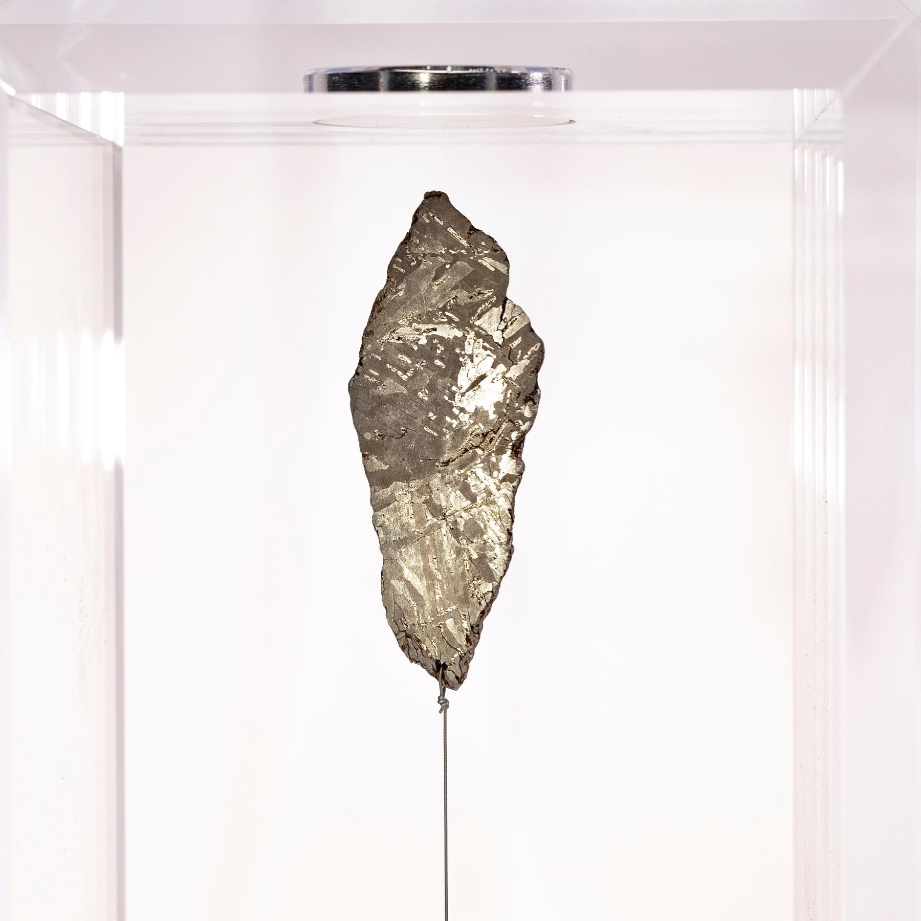 Original Design, Space Box, Gibeon Meteorite from Namibia in Acrylic Box In New Condition In Polanco, CDMX
