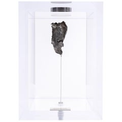 Original Design, Space Box, Russian Sikhote Alin Meteorite in Acrylic Box