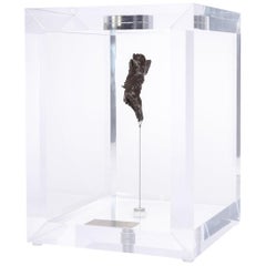 Original Design, Space Box, Russian Sikhote Alin Meteorite in Acrylic Box