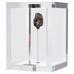 Original Design, Space Box, Russian Sikhote Alin Meteorite in Acrylic Box