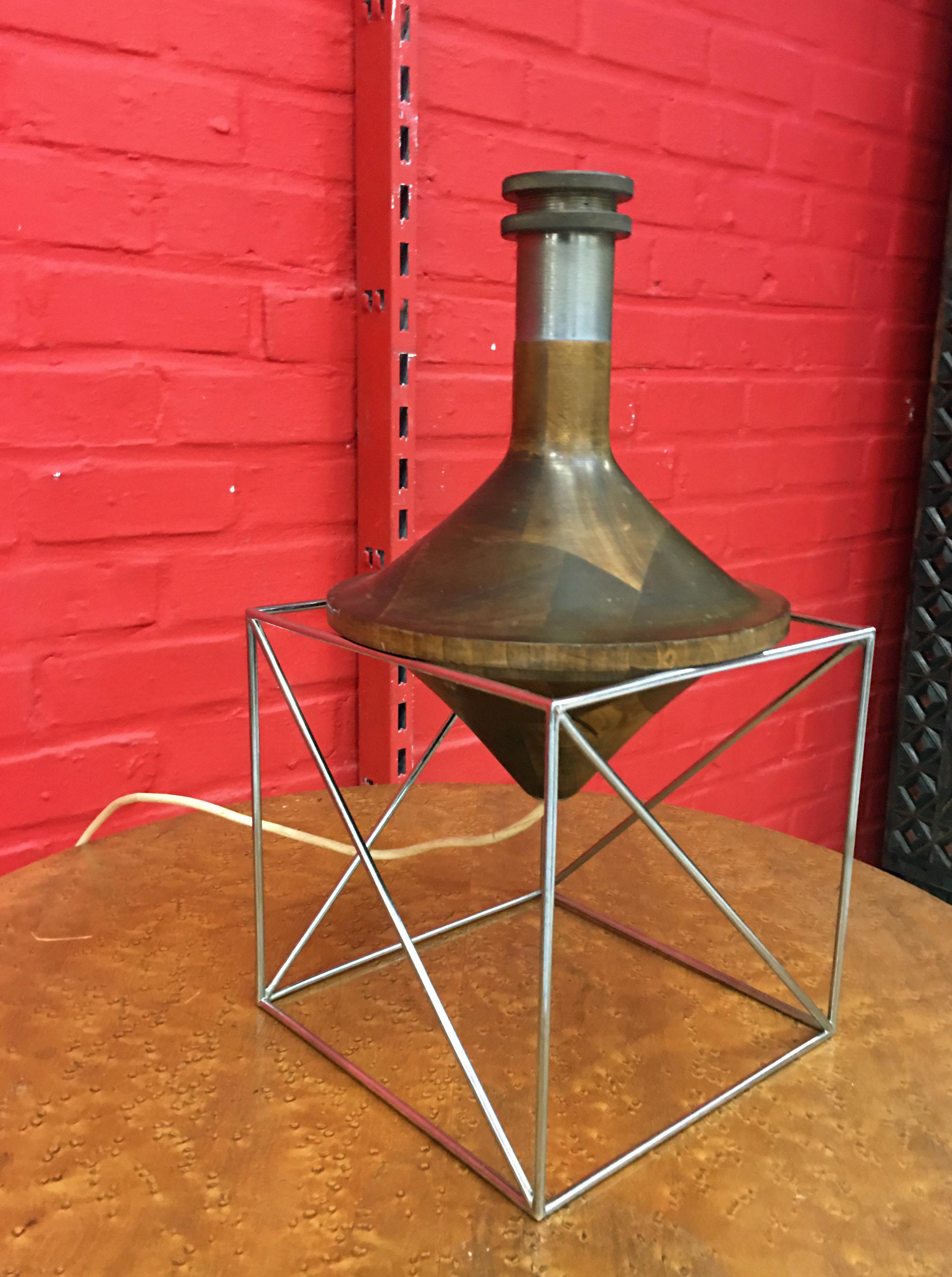 Original Diabolo Lamp in the Style of Max Sauzé, circa 1960 In Good Condition For Sale In Saint-Ouen, FR