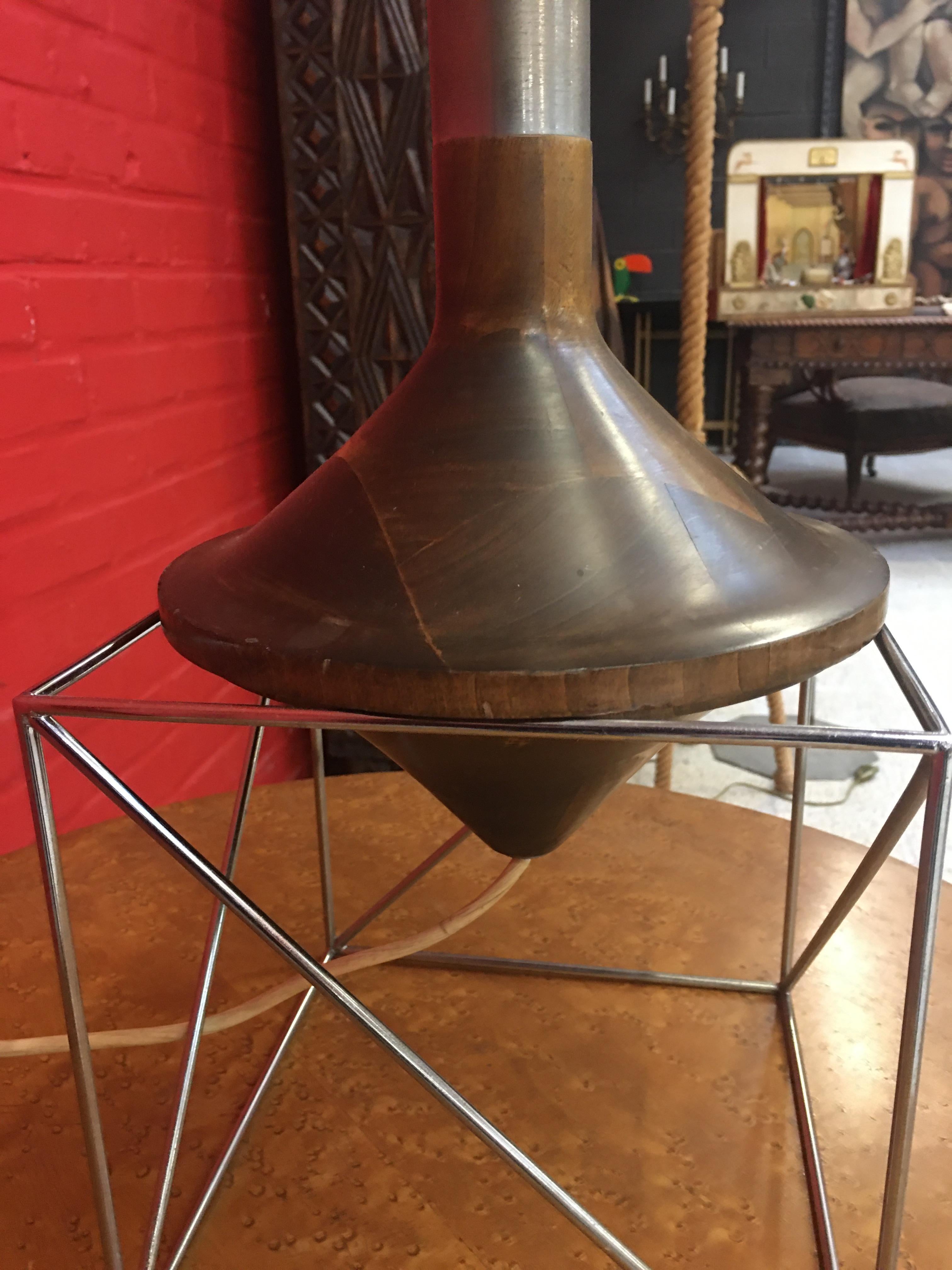 Original Diabolo Lamp in the Style of Max Sauzé, circa 1960 For Sale 1