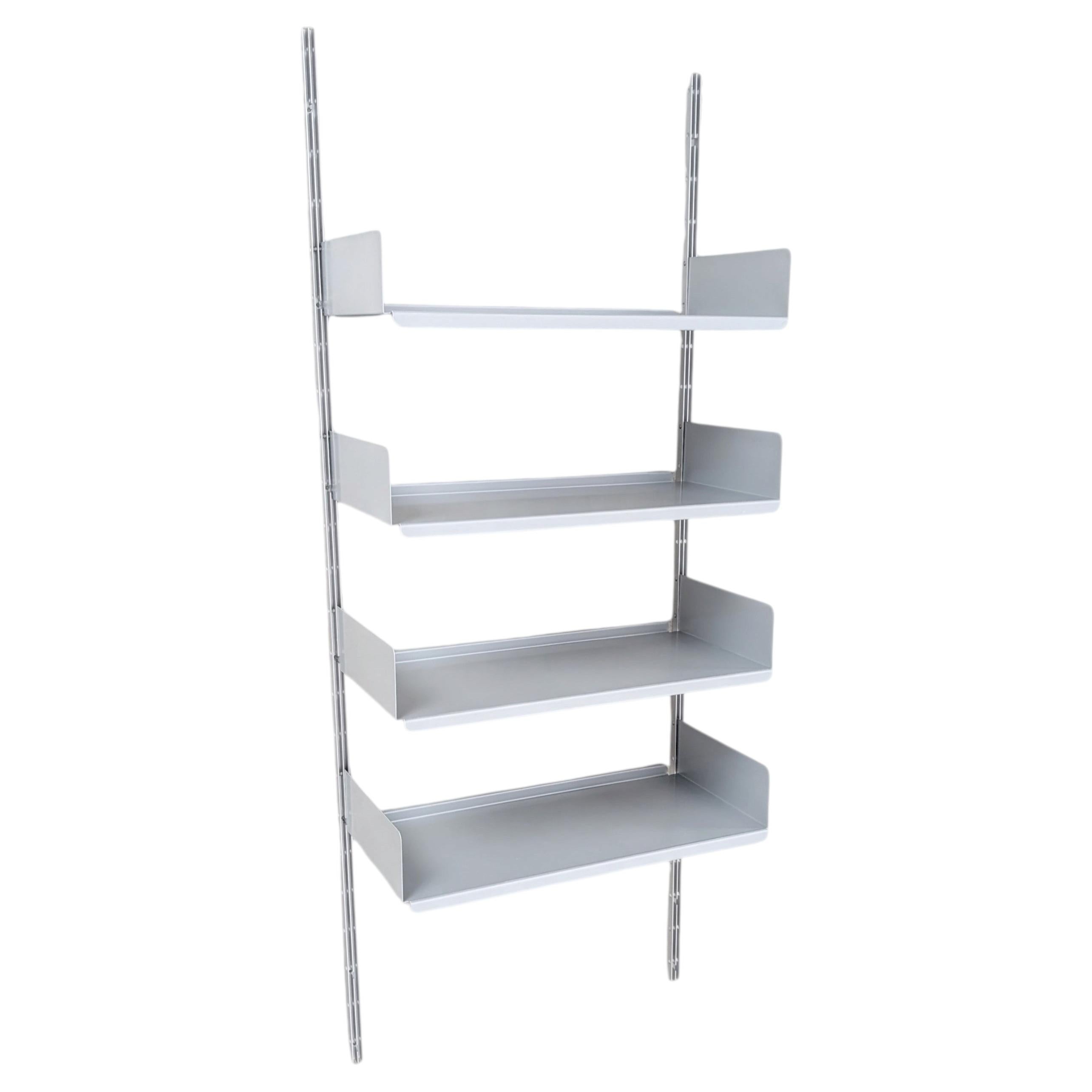 Original Dieter Rams Wandregal 606 Vitsoe Aluminium Design For Sale