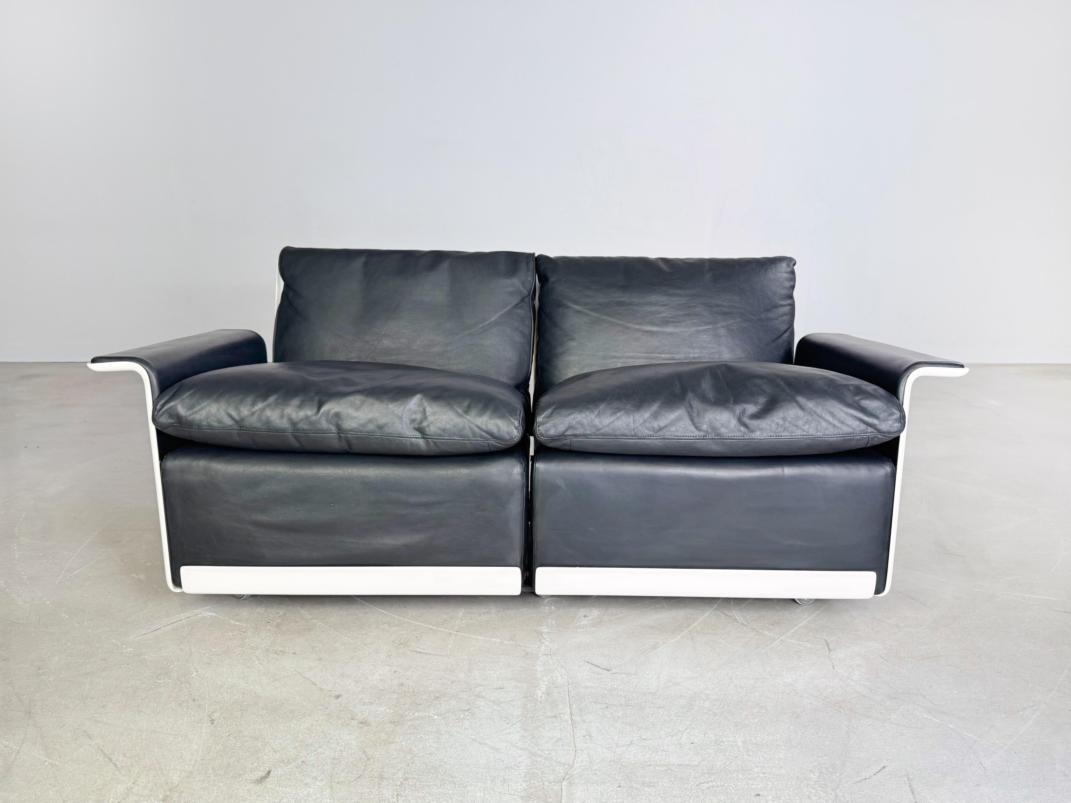 Original Dieter Rams Zweisitzer Sofa Vitsoe RZ 620 Bauhaus In Good Condition For Sale In Berlin, DE