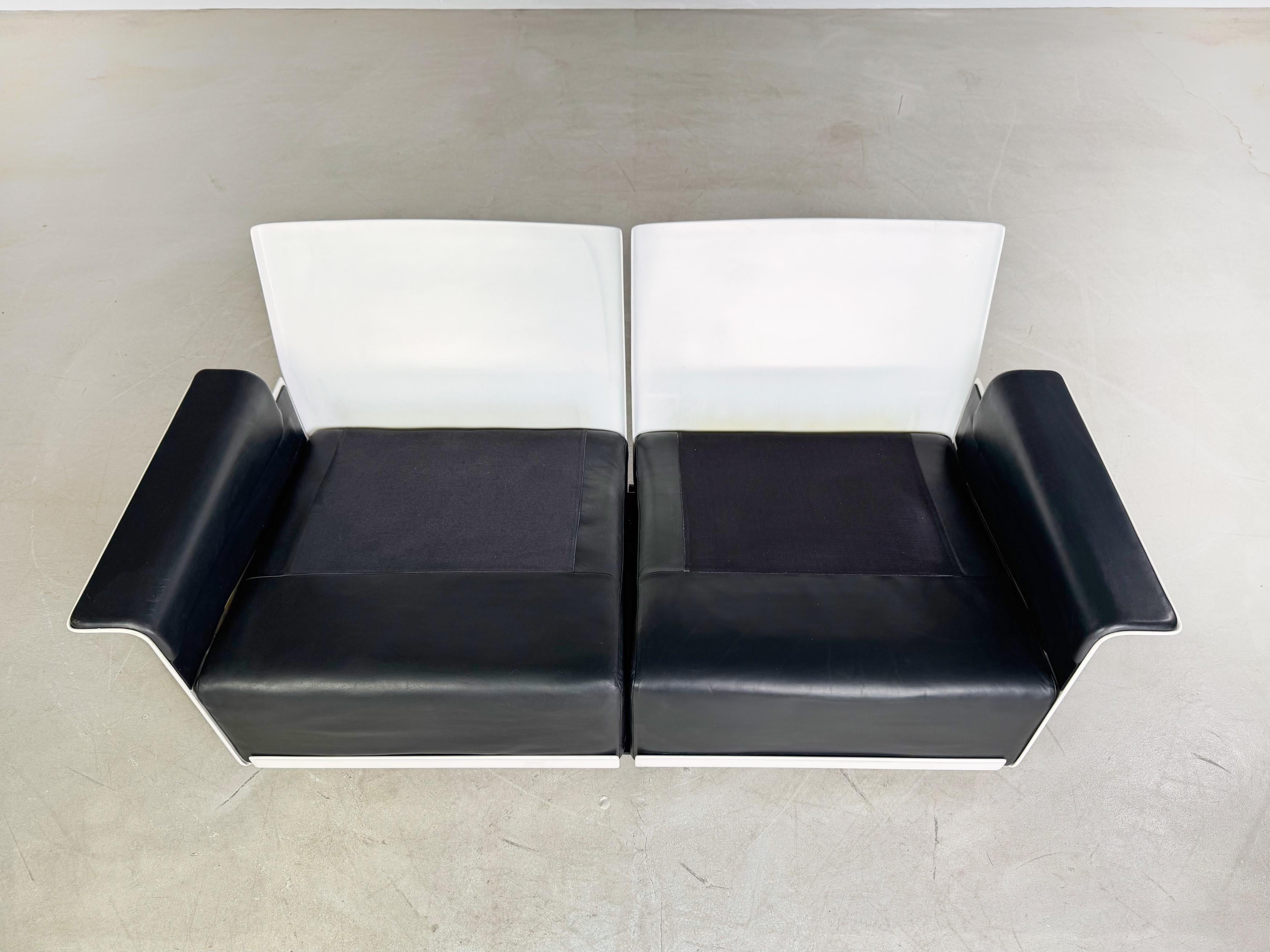 Mid-20th Century Original Dieter Rams Zweisitzer Sofa Vitsoe RZ 620 Bauhaus For Sale