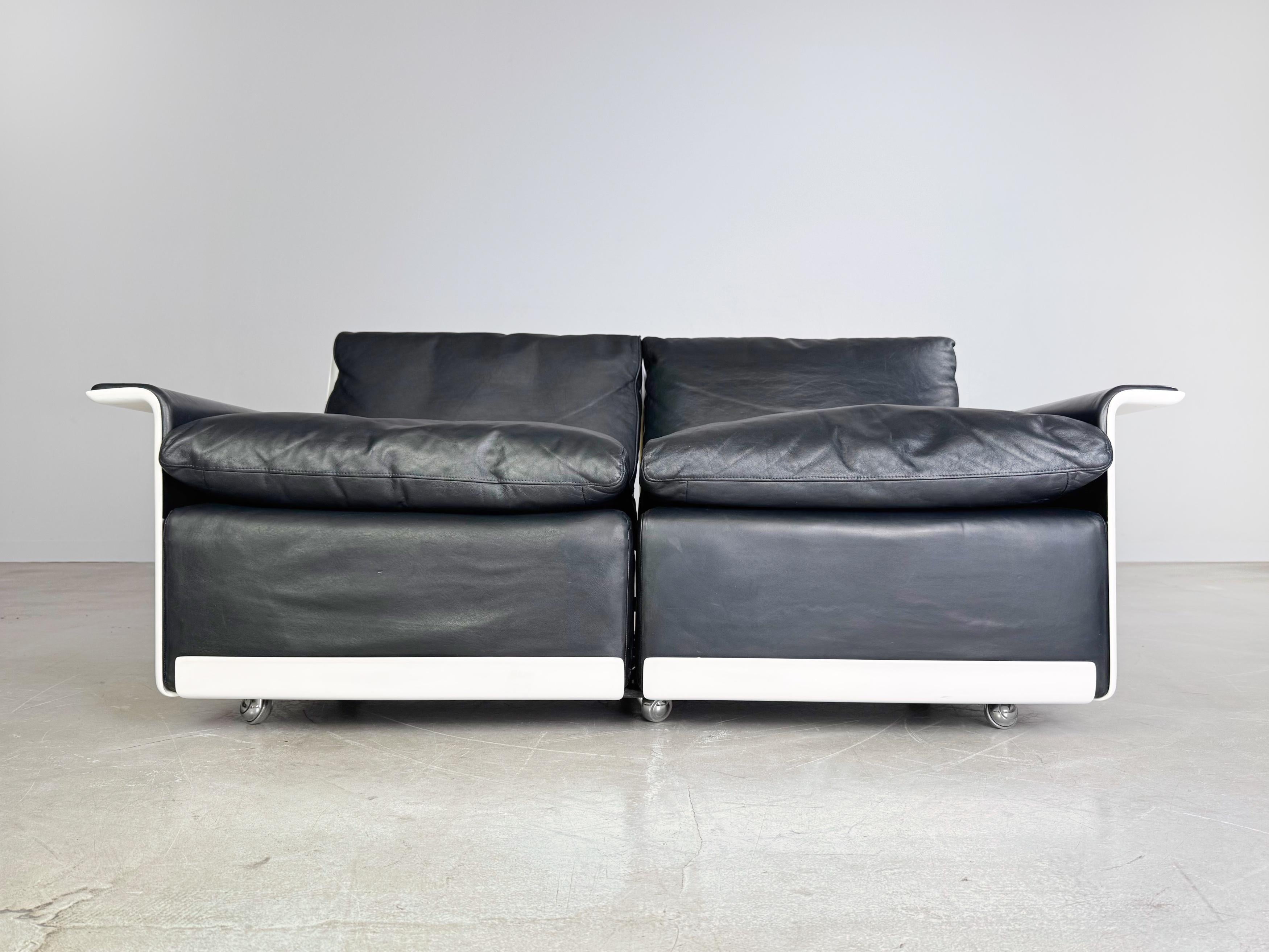 Mid-Century Modern Original Dieter Rams Zweisitzer Sofa Vitsoe RZ 620 Bauhaus For Sale
