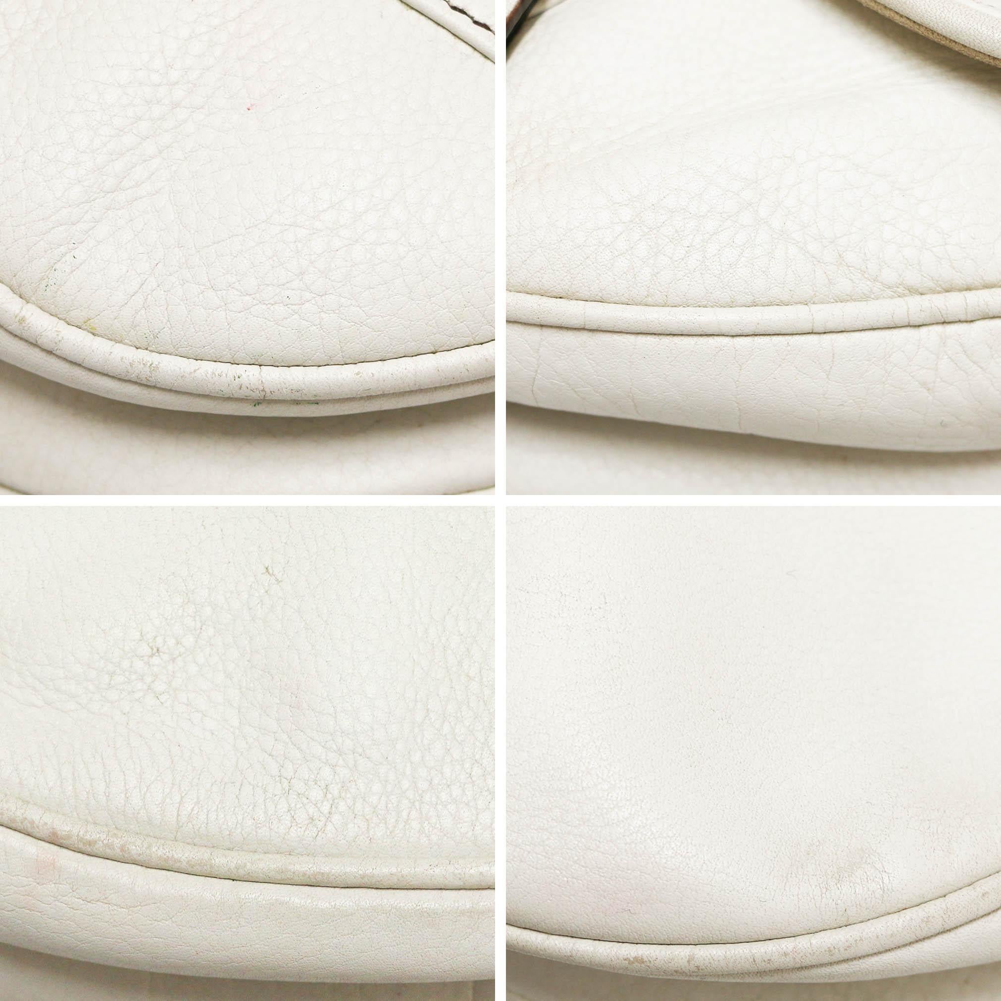 Original Dior White Saddle Bag en vente 3