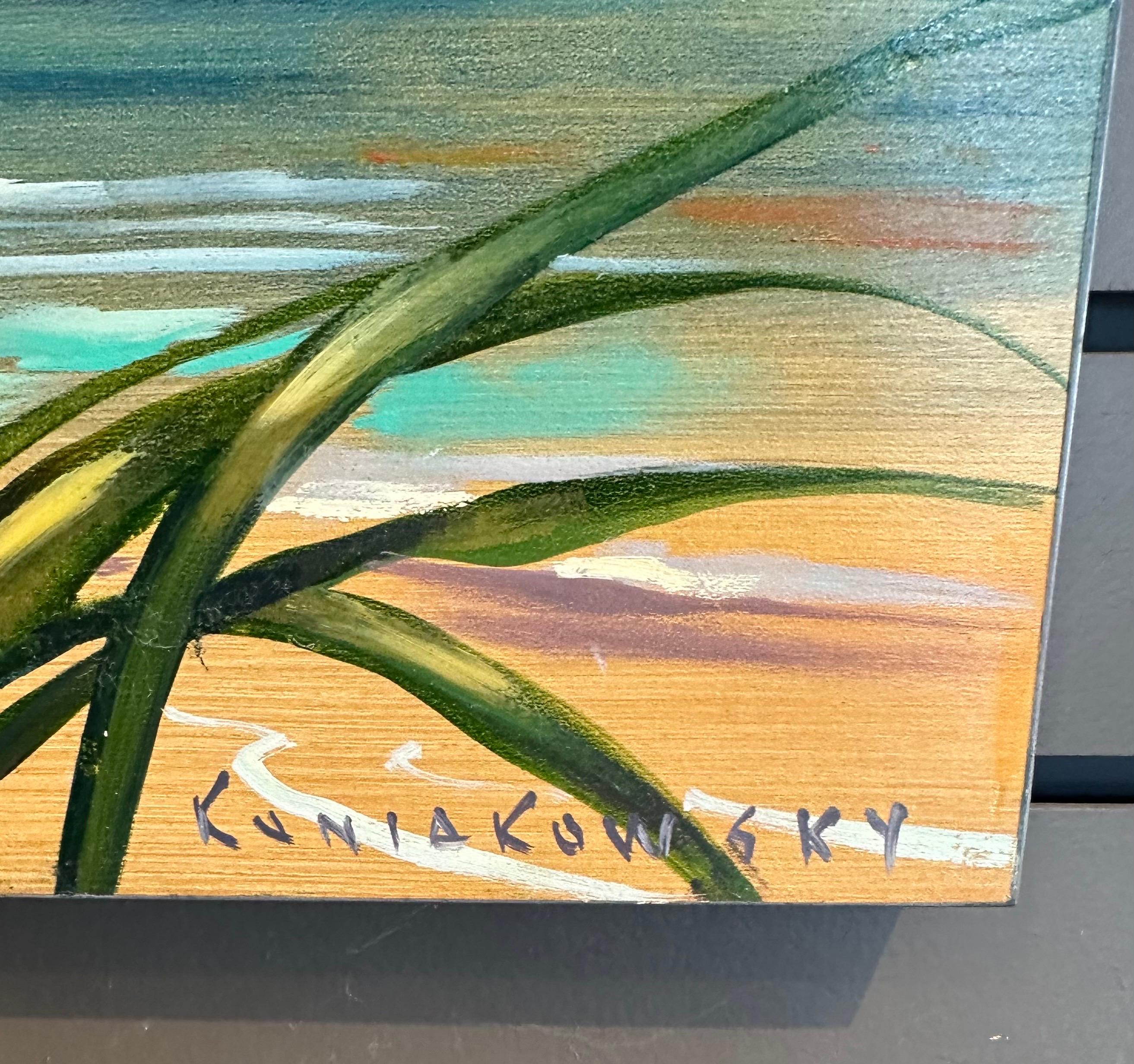 Original Diptychon Öl auf Karton „Upward Dream“ Gemälde von Wade Koniakowsky, Original im Angebot 3
