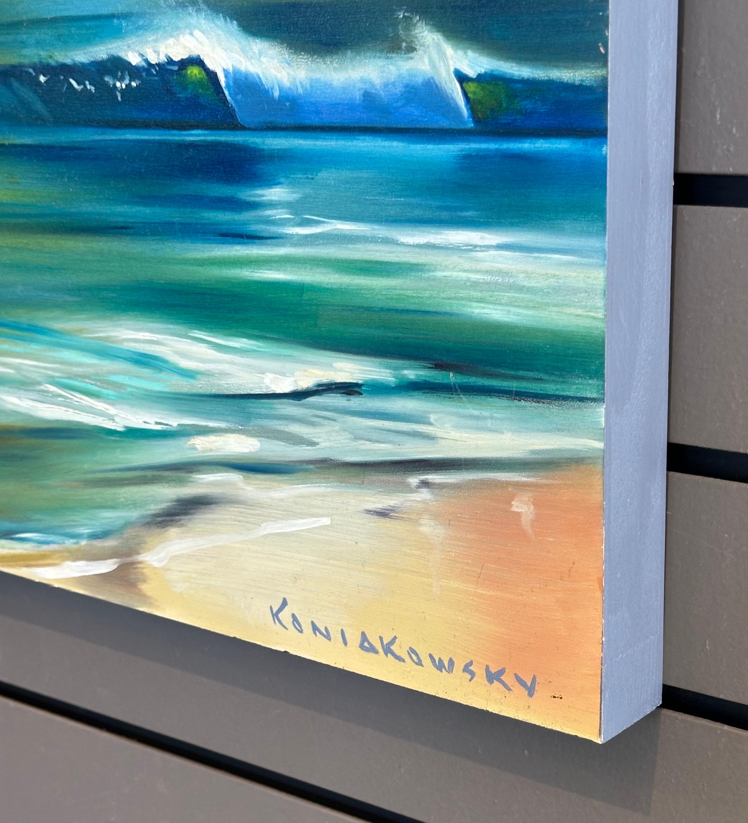 Original Diptychon Öl auf Karton „Upward Dream“ Gemälde von Wade Koniakowsky, Original im Angebot 5