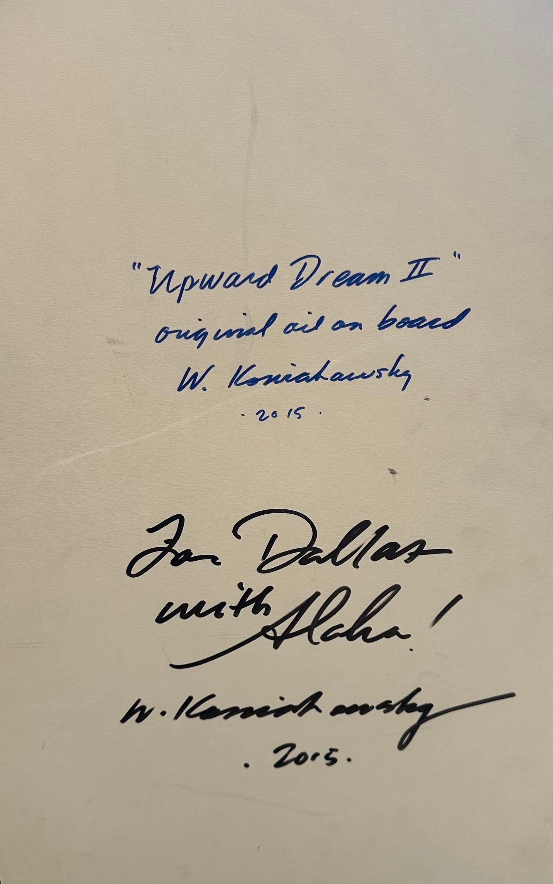 Original Diptychon Öl auf Karton „Upward Dream“ Gemälde von Wade Koniakowsky, Original im Angebot 7