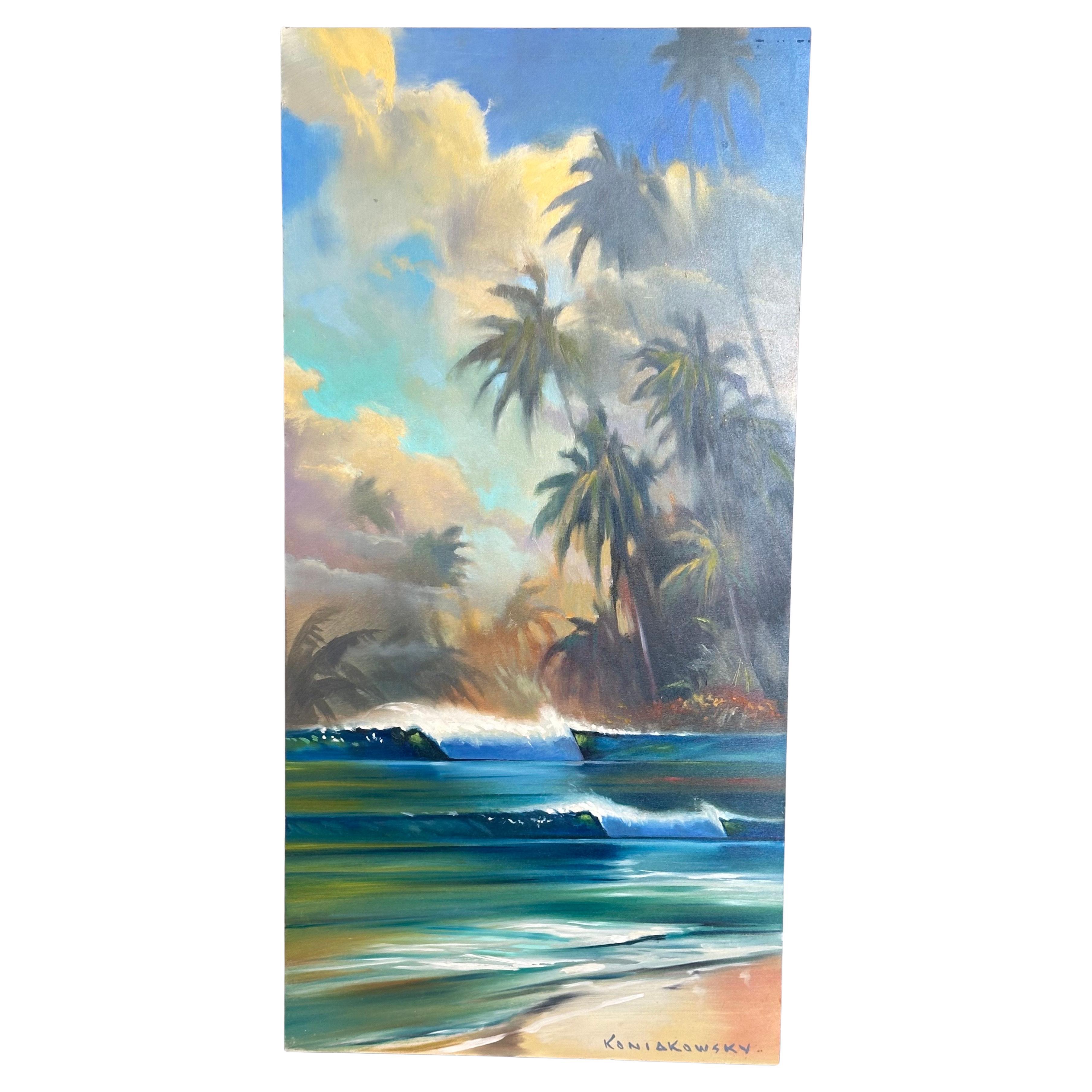 Original Diptychon Öl auf Karton „Upward Dream“ Gemälde von Wade Koniakowsky, Original (amerikanisch) im Angebot