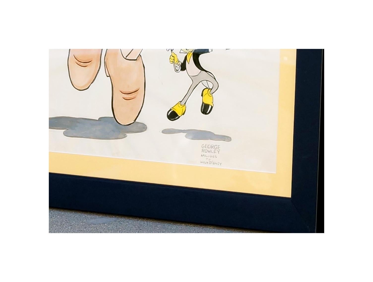 Legno Illustrazioni Disney originali del primo animatore Disney George Rowley