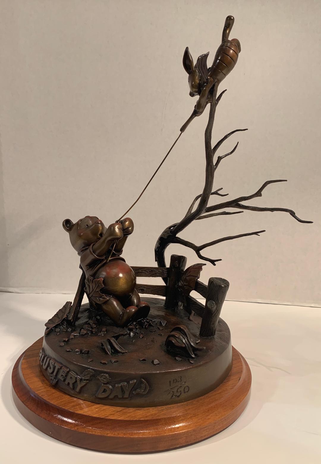 Original Disney Winnie the Pooh Bronze Sculpture 