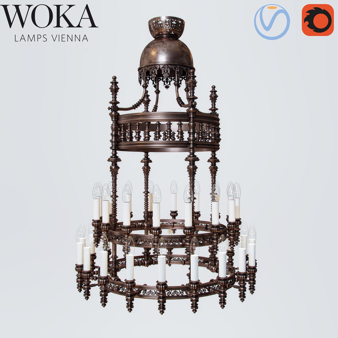 Original Documented Otto Wagner's Private Belonging Dining Room Chandelier For Sale 2