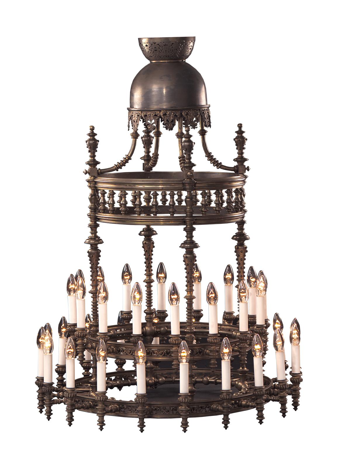 19th Century Original Documented Otto Wagner's Private Belonging Dining Room Chandelier For Sale