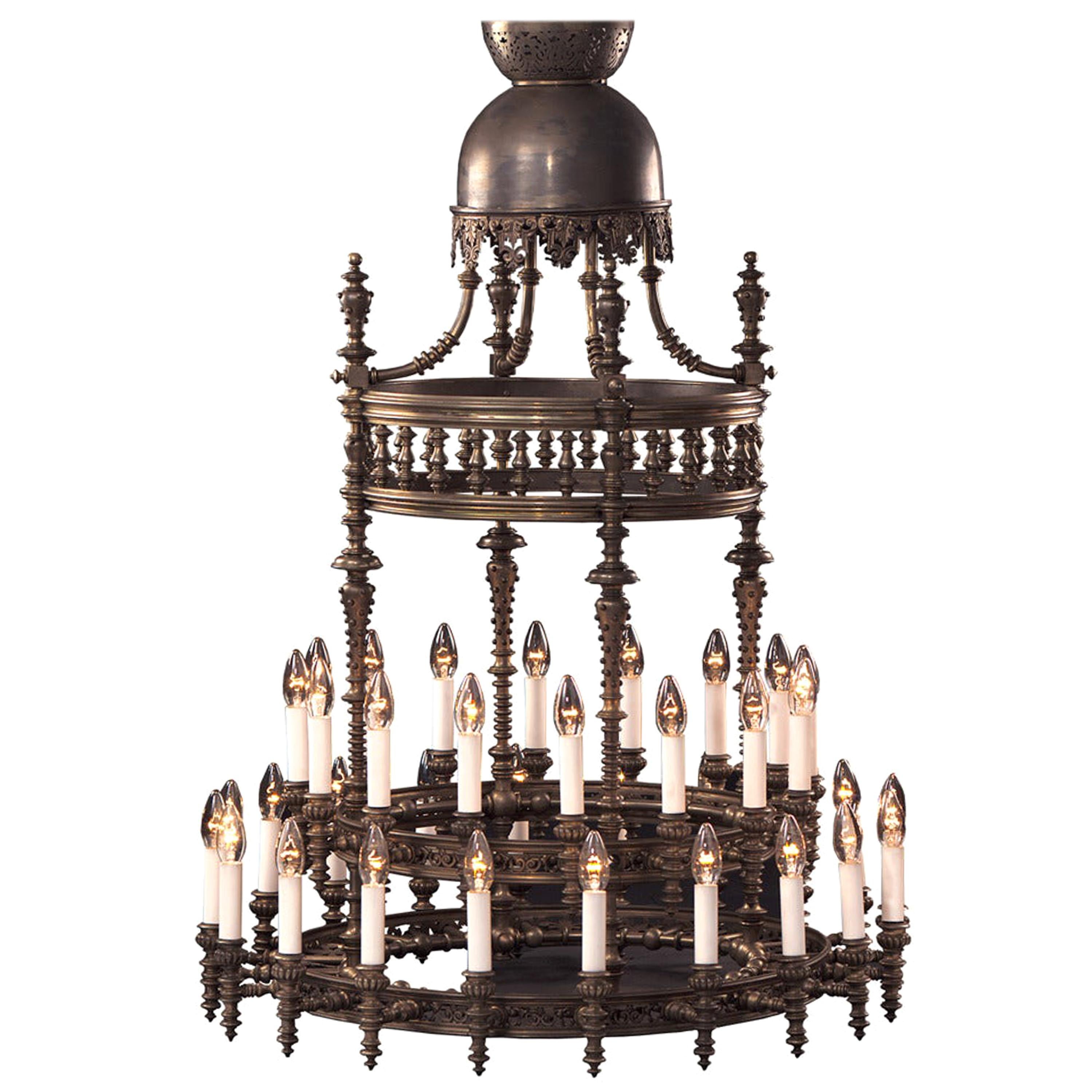 Original documented Otto Wagner´s Private belonging Dining Room Chandelier
