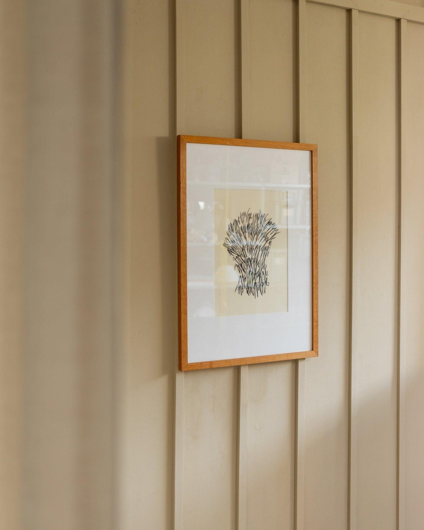 Dibujo original de Paul Wilhelm Jacobs 2019 - Motivo abstracto en marco de madera - Obra de arte vintage, carboncillo sobre papel, idea regalo arte

Este dibujo original de Paul Wilhelm Jacobs de 2019, que muestra un impresionante motivo abstracto