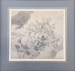 Original Originalzeichnung, Kreis von Giovanni Battista Tiepolo 1696-1770 Venedig, Italien