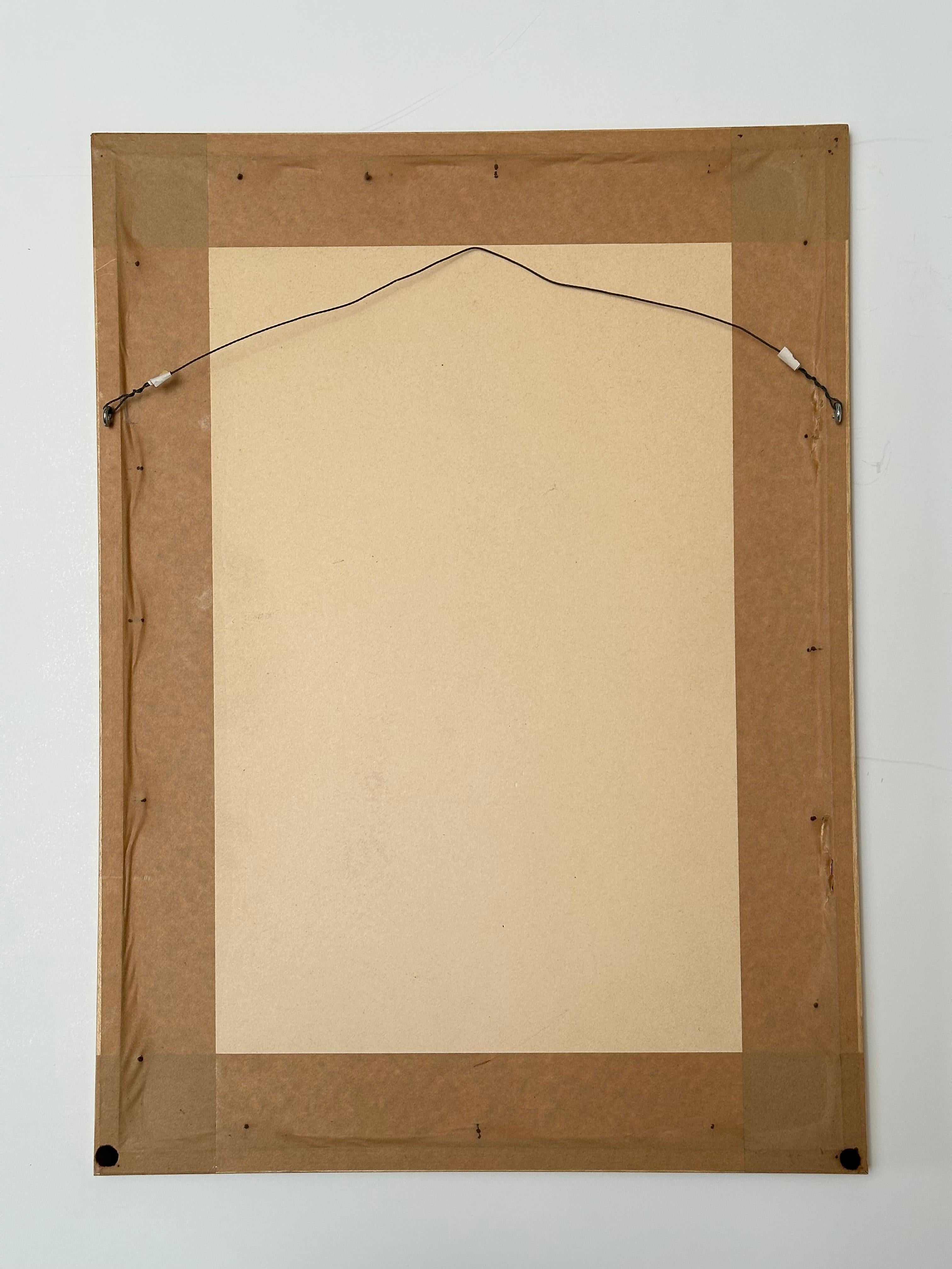 Dessin original, Vues de la Drôme provençale, Alice Colonieu, Roaix c. 1960 en vente 2