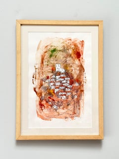 Original Drawing, Views of the Provencal Drome, Alice Colonieu, Roaix c. 1960