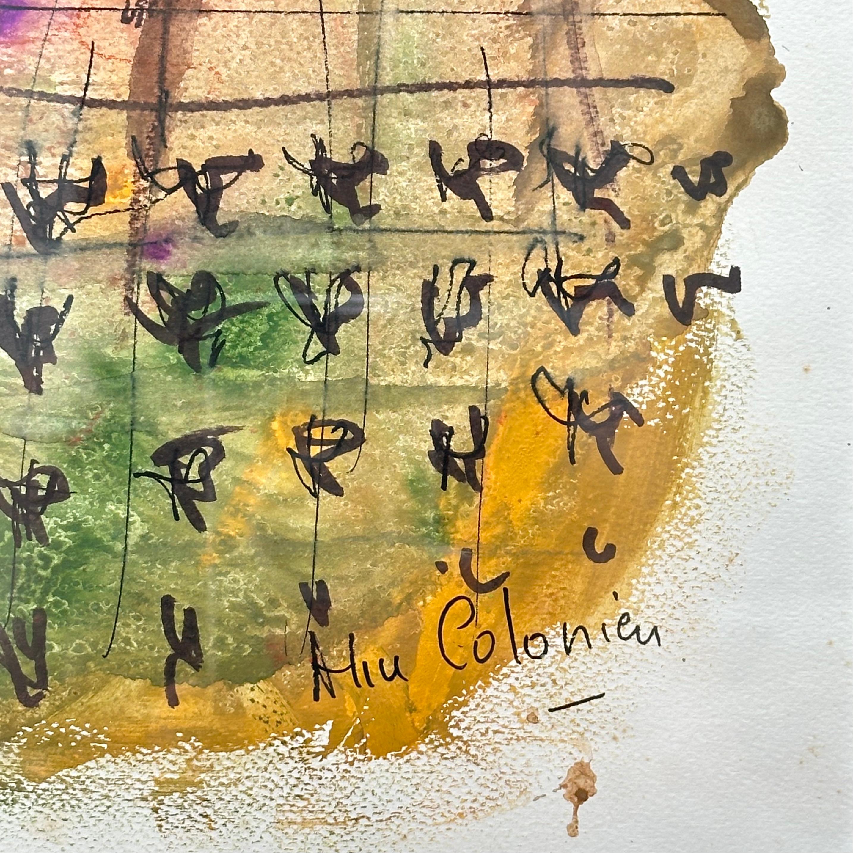Autre Dessin original, Vues de la Drôme provençale, Alice Colonieu, Roaix c. 1960 en vente