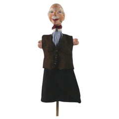 Original Dresden Artist Doll / Hand Puppet - Grandfather, 1970s