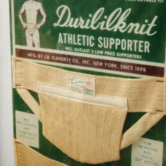 Affiche d'origine Duribilknit Athletic Supporter Merchandising Display pour JB Flaherty Co