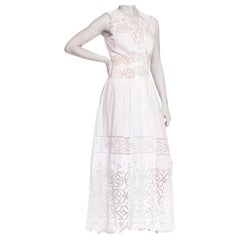 Original Duster Jacket Dress by Morphew Made from Edwardian Cotton Lace