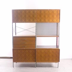 Armadio modulare Eames ESU-400 originale, pannelli colorati, ante 1952