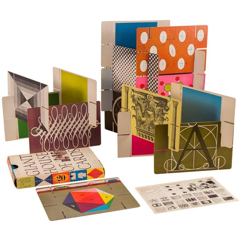 Charles Eames House Of Cards Original Eames Giant House Of