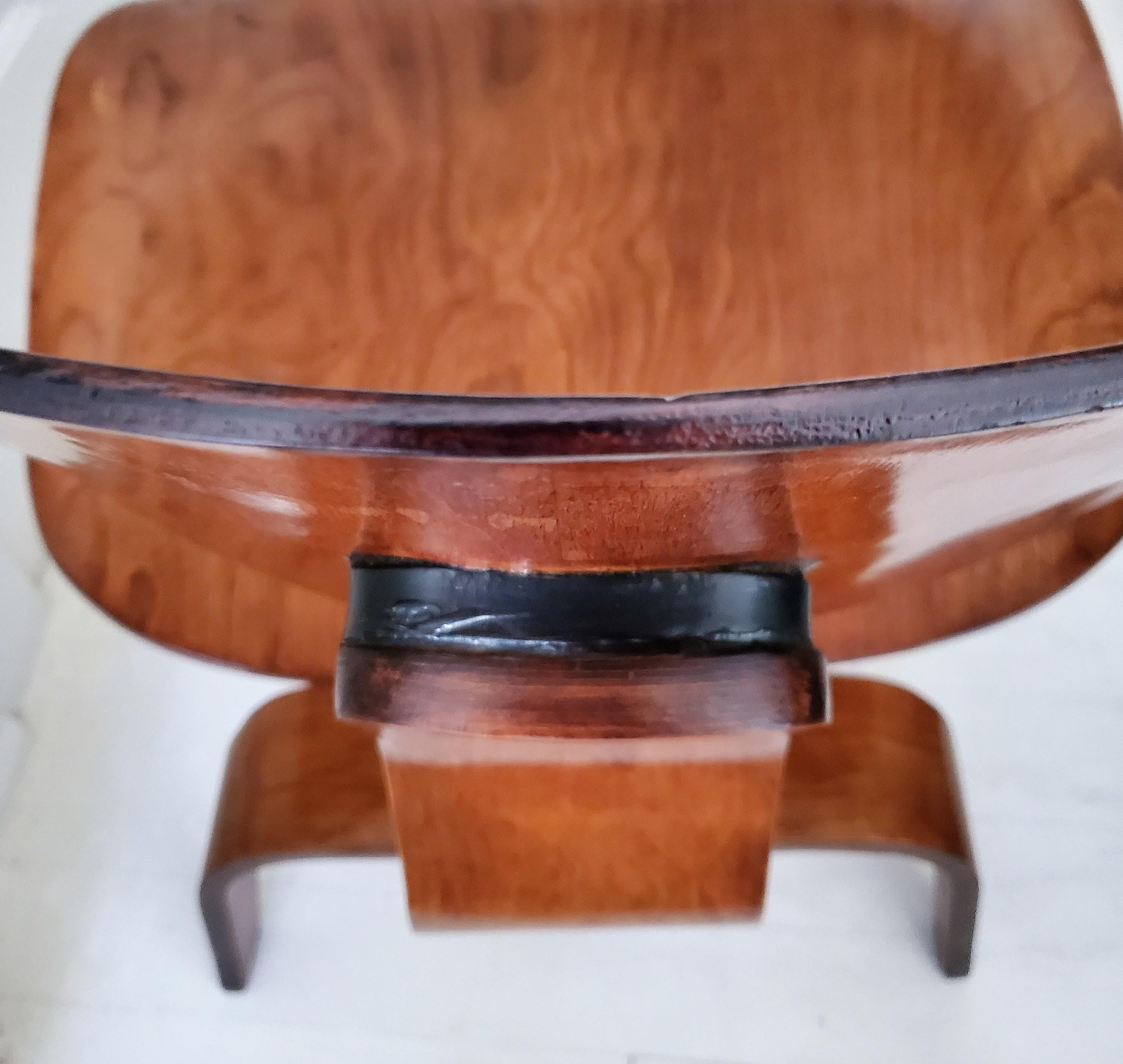Fauteuil de salon original Eames LCW en contreplaqué d'érable pour Herman Miller, vers 1940 6