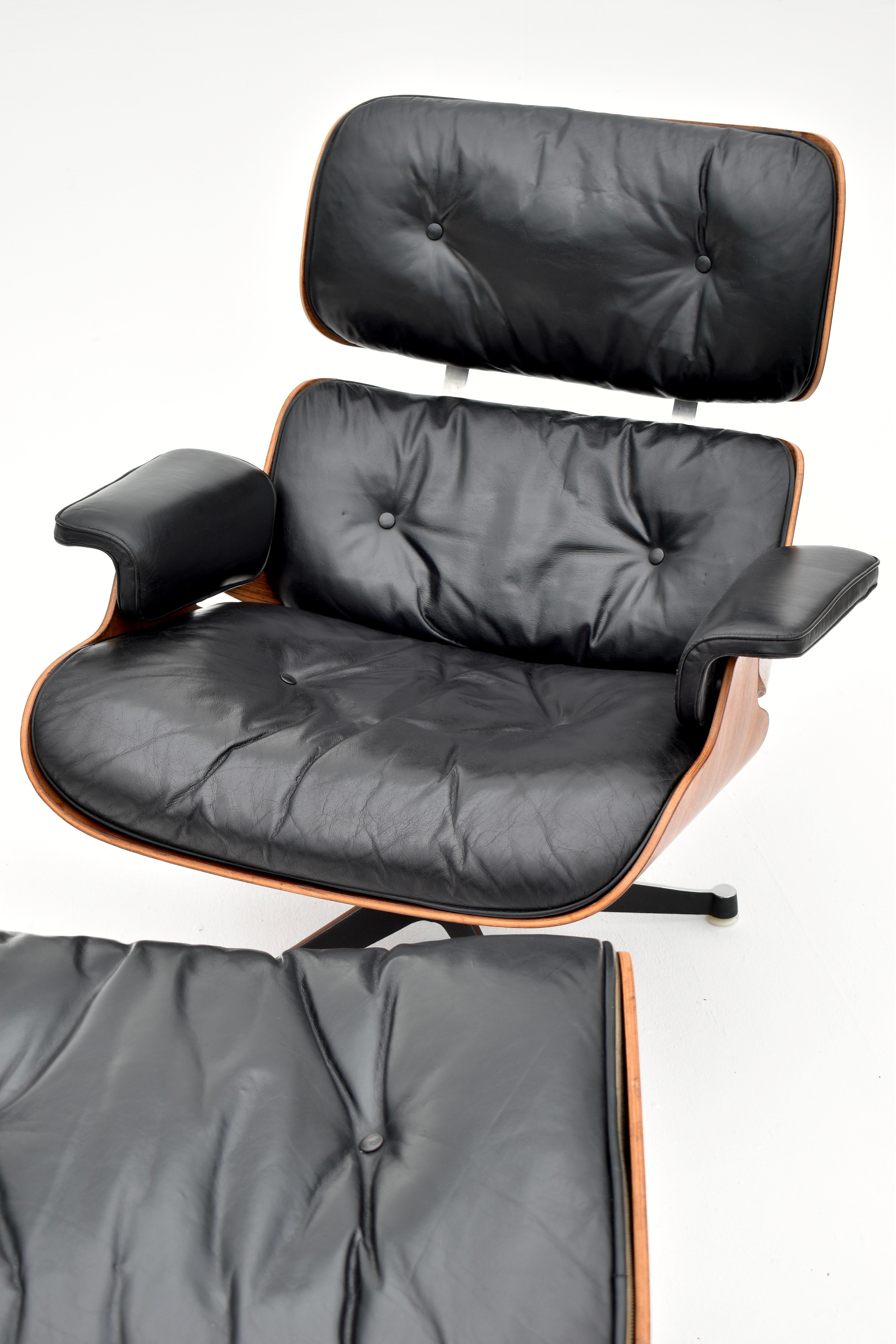 Original Eames Lounge Chair & Ottoman For Hille, London (Herman Miller, Vitra) 13