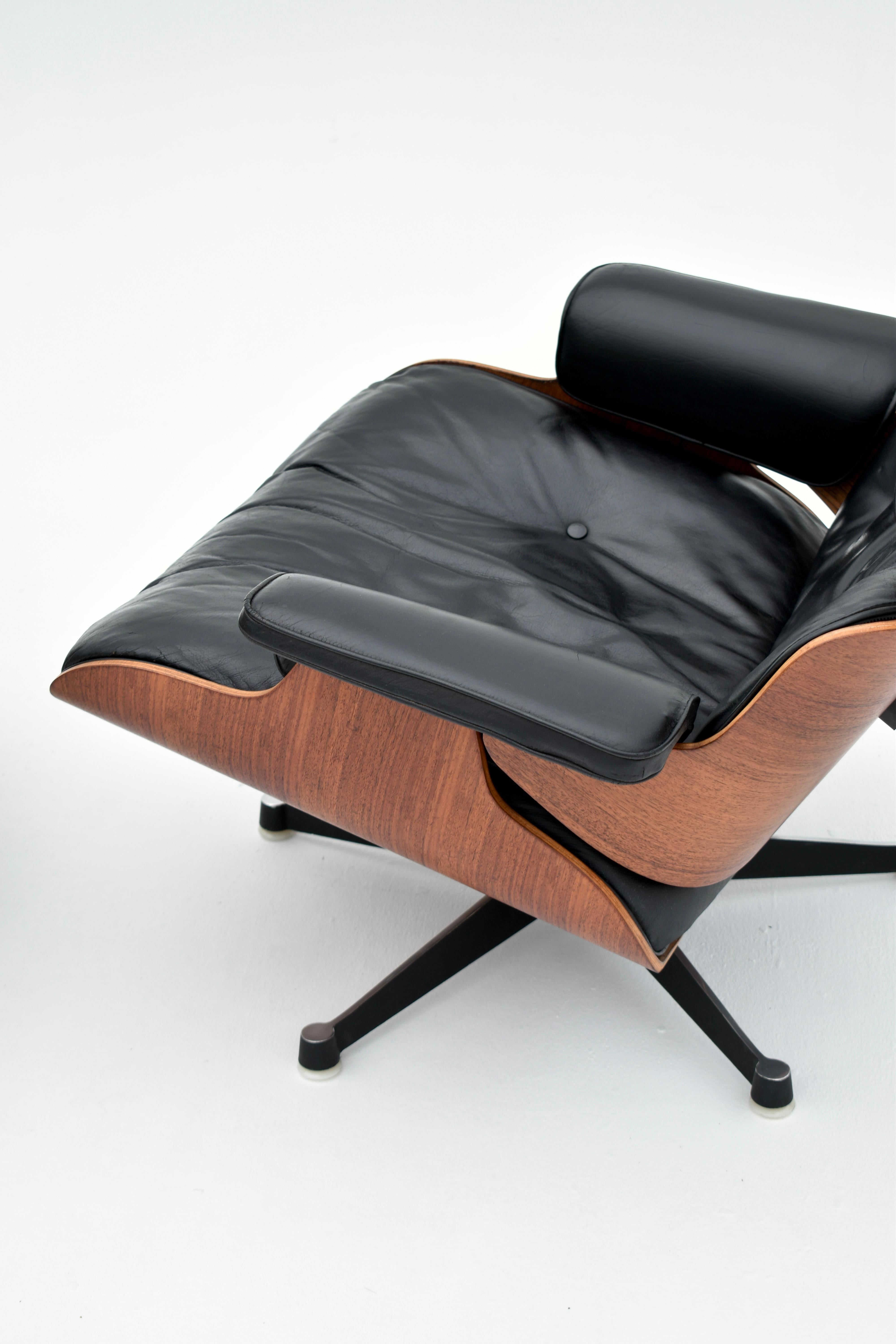 Mid-Century Modern Original Eames Lounge Chair & Ottoman For Hille, London (Herman Miller, Vitra)