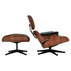 Chaise longue et repose-pieds Eames d'origine pour Hille, Londres (Herman Miller, Vitra)