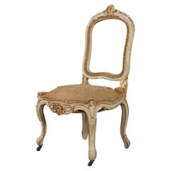 Original Early 19th Century Louis XV Chair in Carved Wood, France