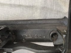 Original Early 20th Century Weight Scale with Cast Iron and Gilded Brass