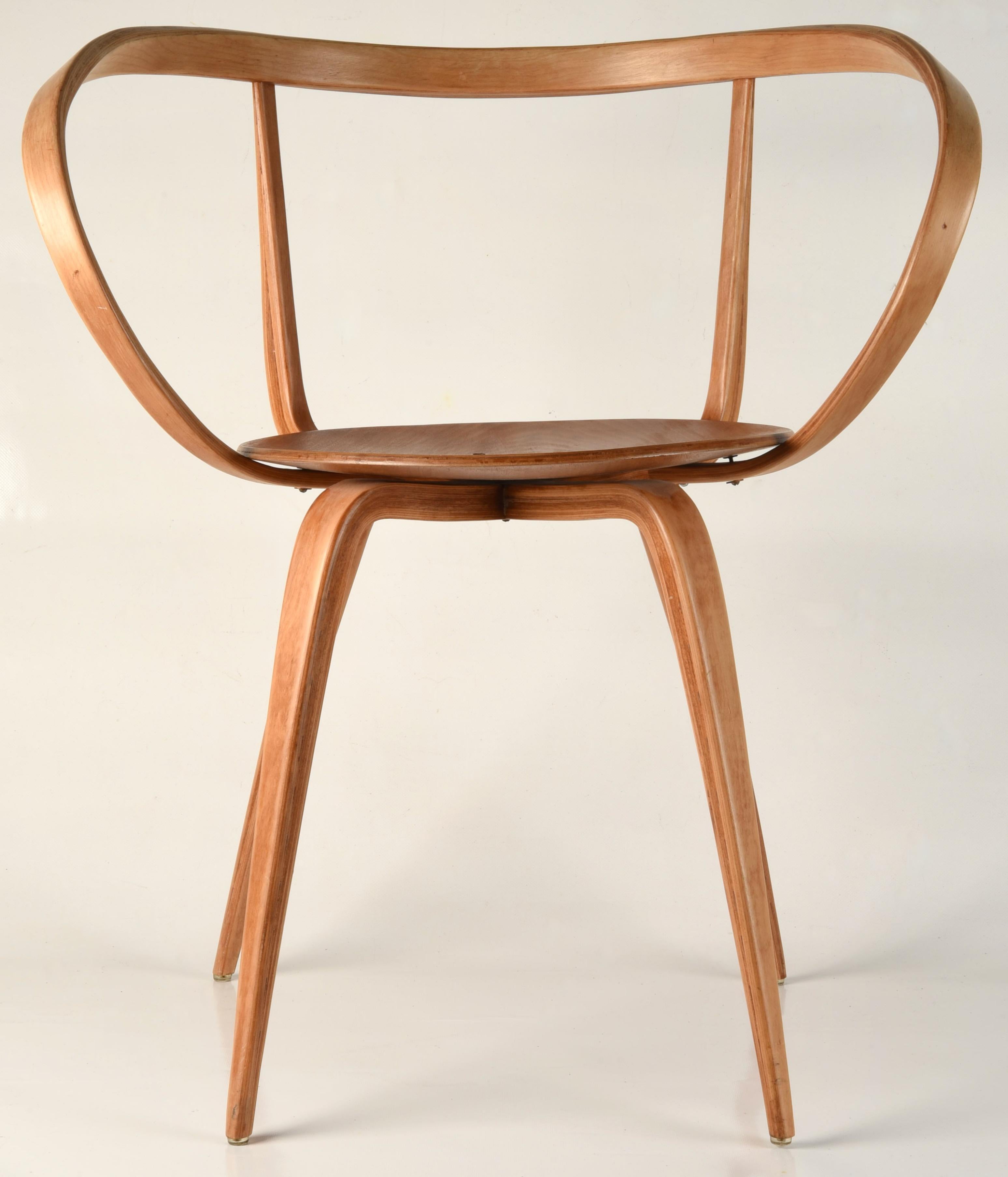 Original Early George Nelson for Herman Miller Pretzel Chair  In Good Condition For Sale In Sarasota, FL