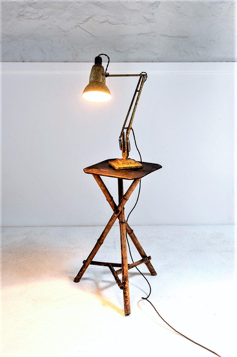 20th Century Original Early Herbert Terry Anglepoise Lamp 1227 Desk Lamp Industrial Lamp For Sale