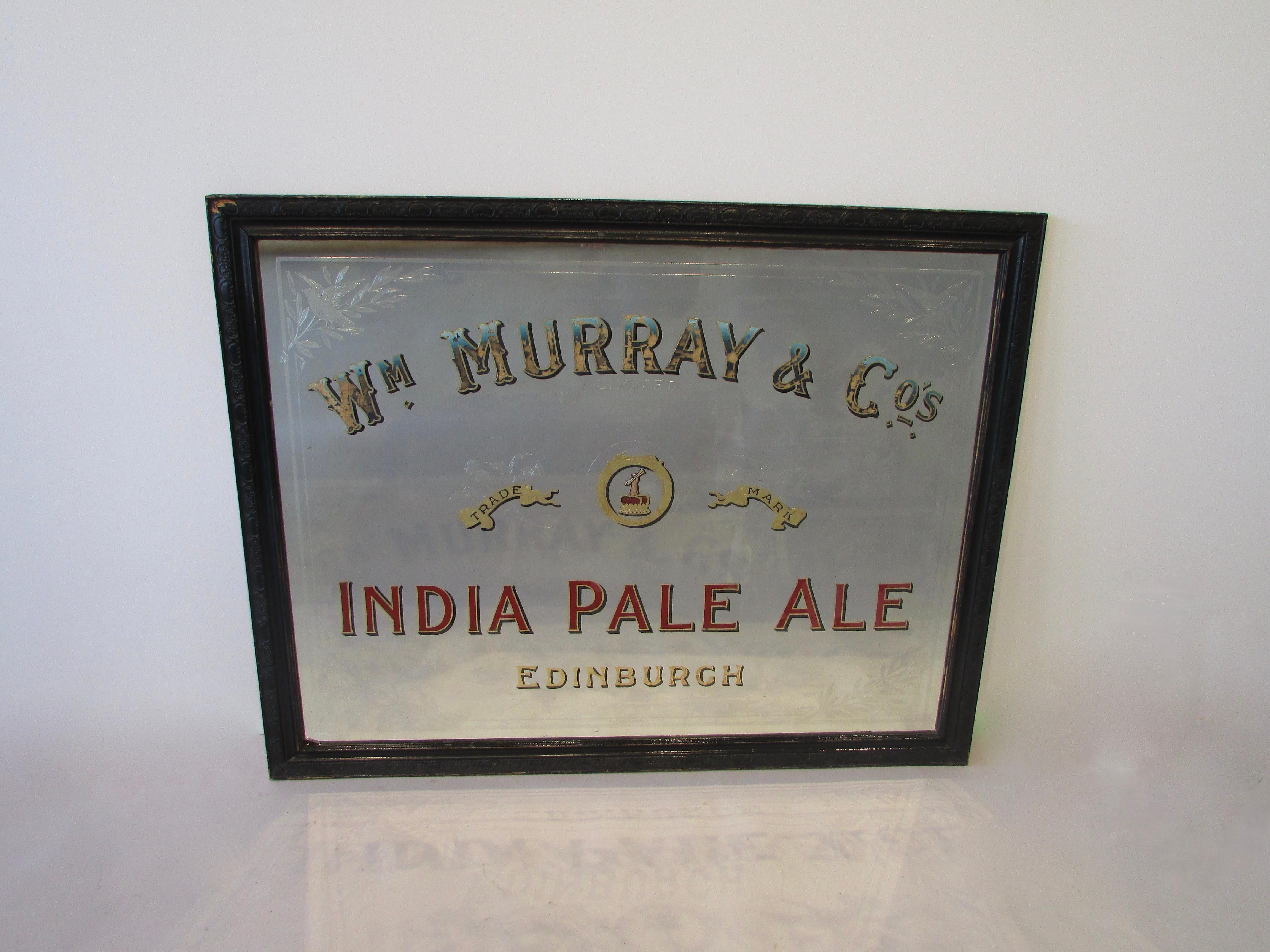 Original Early Irish IPA Back Bar Mirror Advertising 8