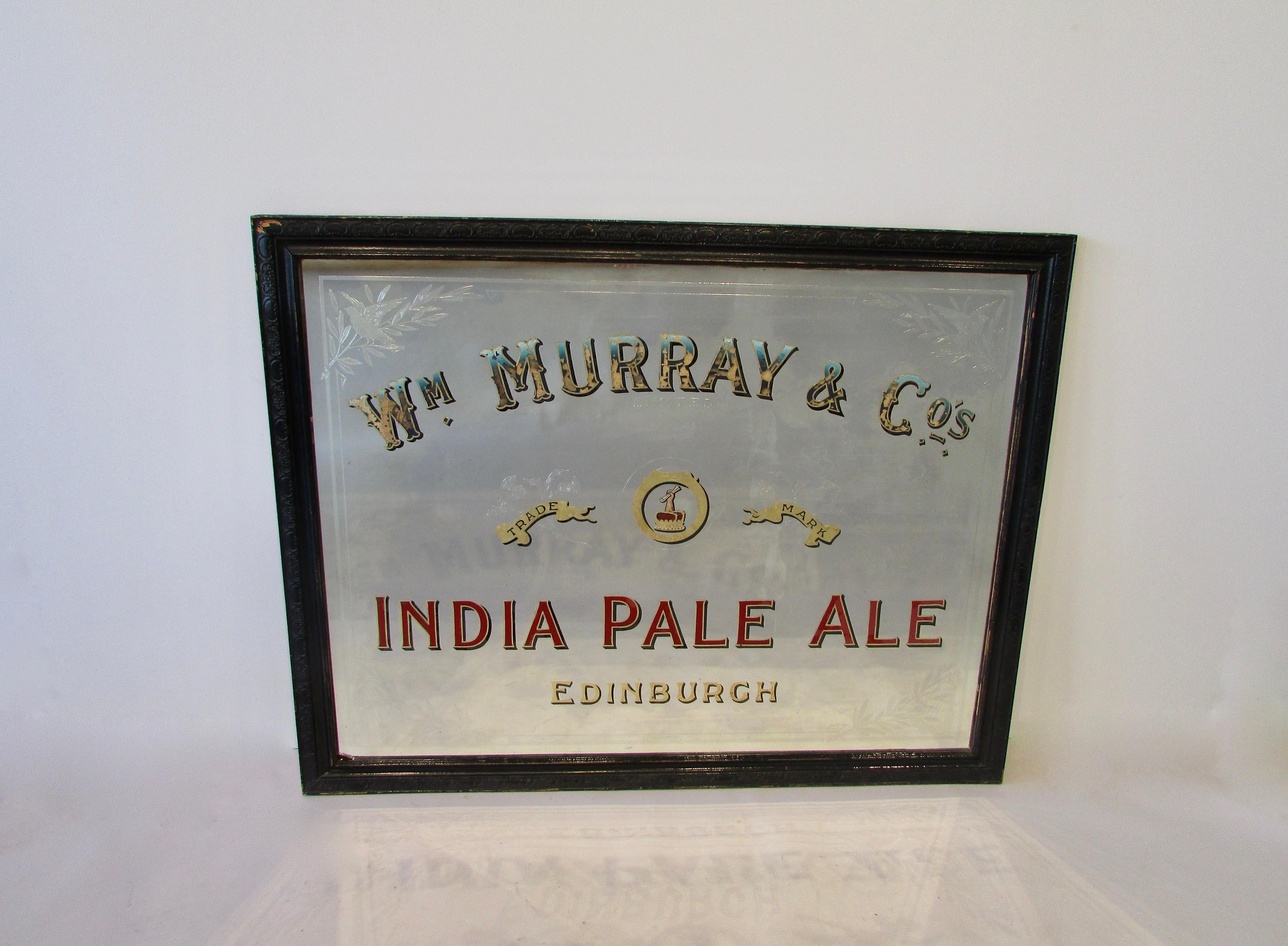 Original Early Irish IPA Back Bar Mirror Advertising 4